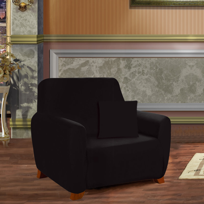 ELEGANT COMFORT Box Cushion Armchair Slipcover & Reviews Wayfair